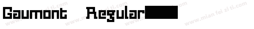Gaumont Regular字体转换